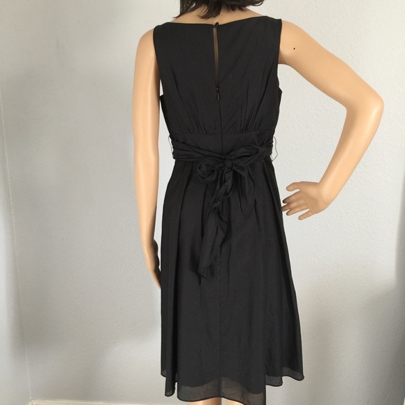 Simple Black Ruffle Dress WHBM - Picture 6 of 8